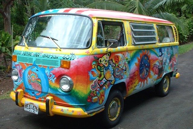 My idea of love would be living in a VW van all with my closest friends and